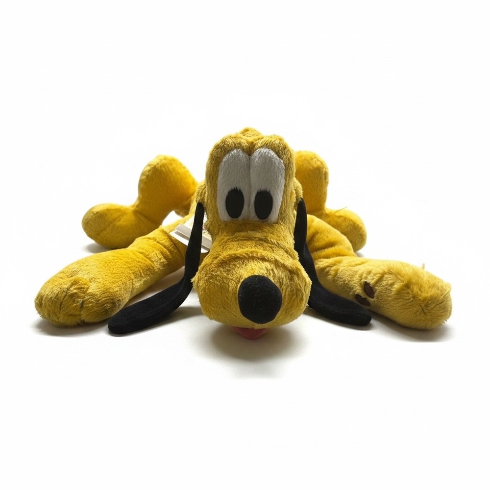 Disney Parks Pluto Plush Stuffed Animal Walt Disney World Yellow Dog 16in NWT